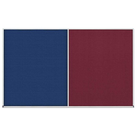 United Visual Products Enclosed Corkboard, 1 Door, 48"x36", 4" Fra UV3402-SATIN-AMETHY